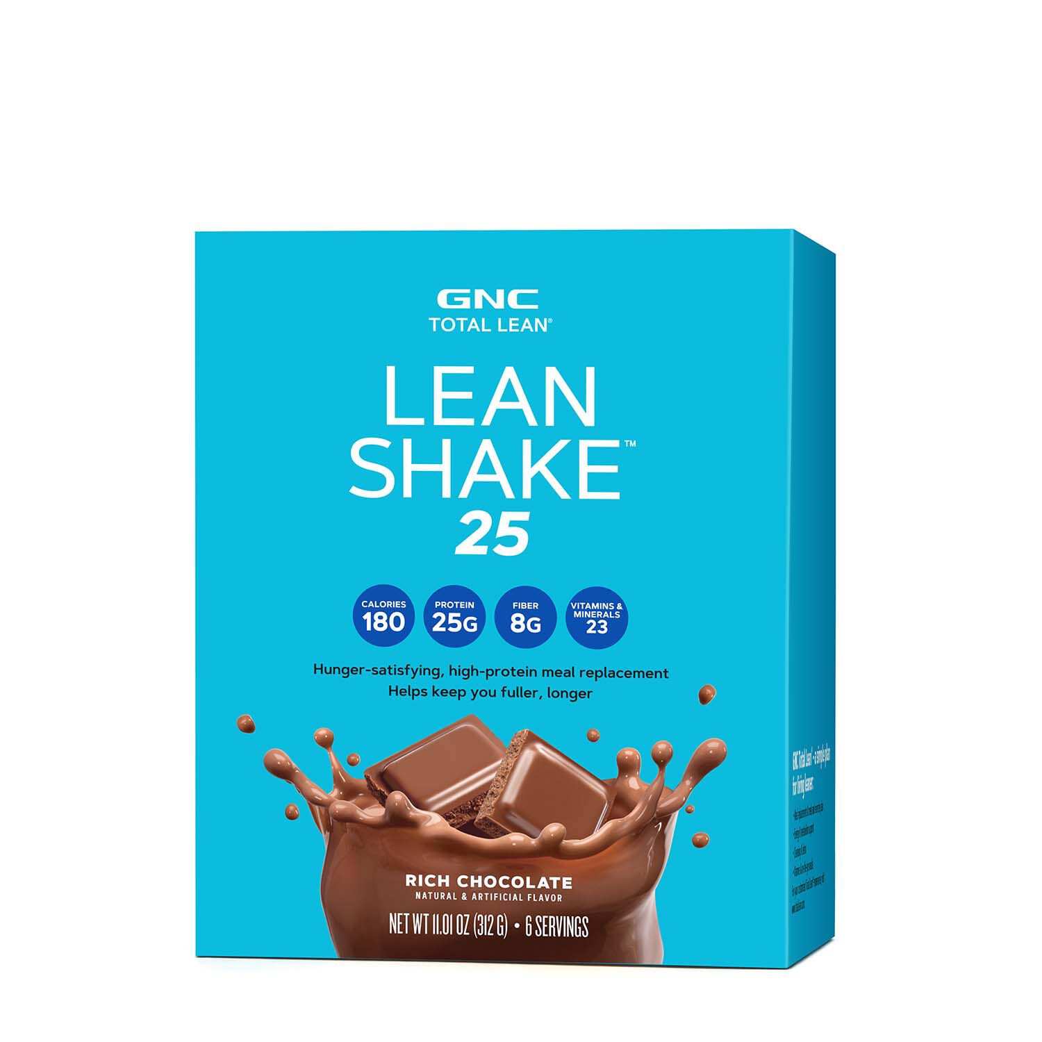 GNC Total Lean Lean Shake 25 Milk Chocolate Meal Replacement Shake